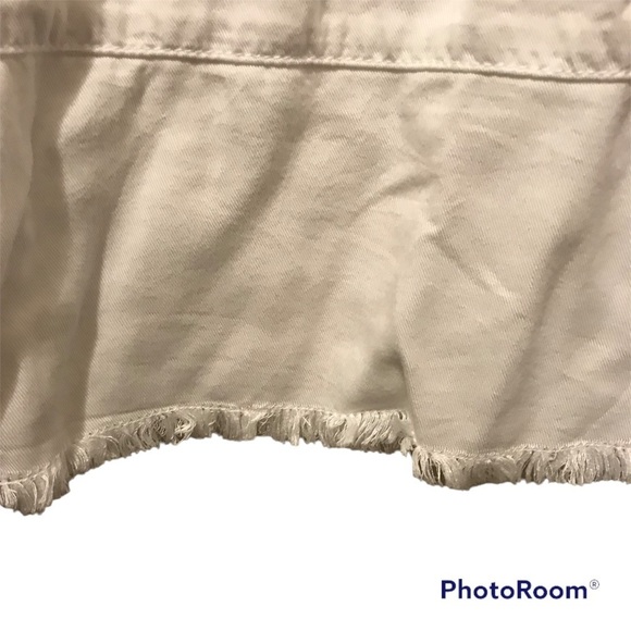 ELLIOT & Vine White Sleeveless Frayed Hem Midi Dress plus size - Picture 3 of 8